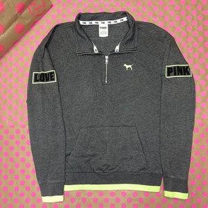 Victoria Secret PINK Half Zip Sweater